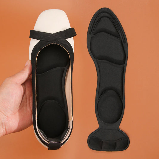 Sponge Shoe Insoles with High Heel Inserts - Ideal for Loose Shoes, Metatarsal and Arch Pain Relief, Heel Sore and Spurs