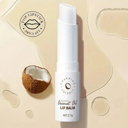 Coconut Lip Balm - Long-Lasting Moisture and Nourishment for Men and Women - Daily Care Formula