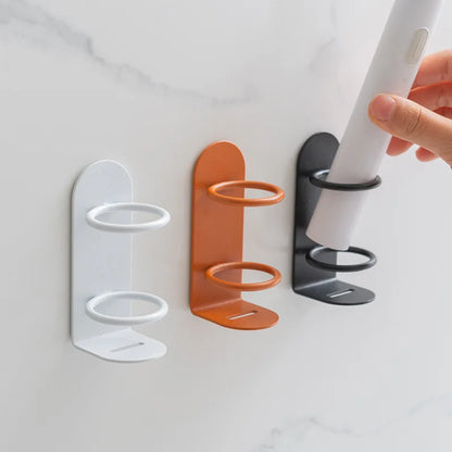 Wall-Mounted Toothbrush Holder: Toothpaste and Shaver Dispenser Squeezer - Bathroom Accessories Organizer