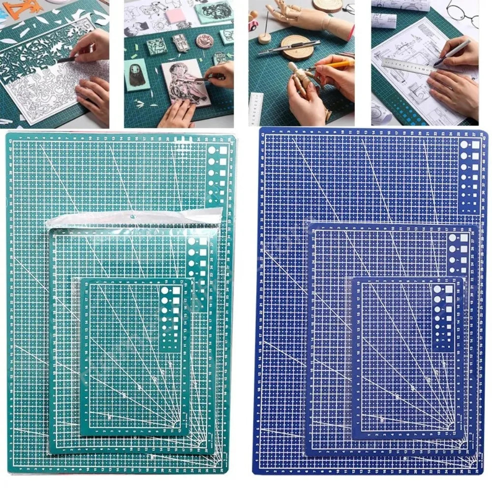 A3 PVC Cutting Mat: Single-Sided Patchwork Cut Pad for Workbench Sewing and DIY Projects - Engraving and Leather Cutting Board