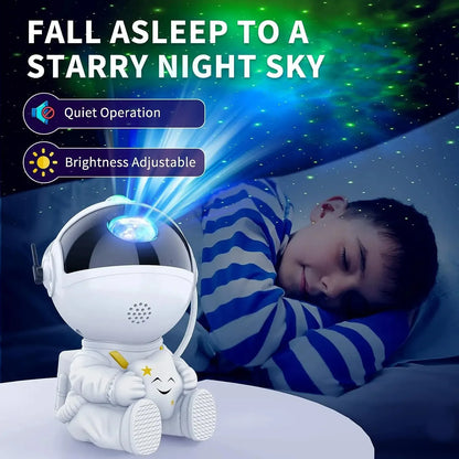 Galaxy Star Projector LED Night Light – Starry Sky Astronaut Lamp for Bedroom and Home Decoration, Children's Gifts