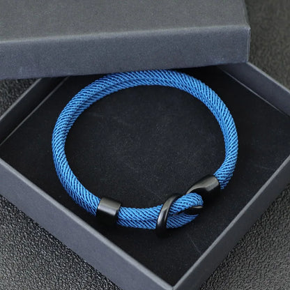 2024 Double Layer Rope Bracelet for Men | Outdoor Camping Survival Paracord Accessory | Fashionable Gift for Him