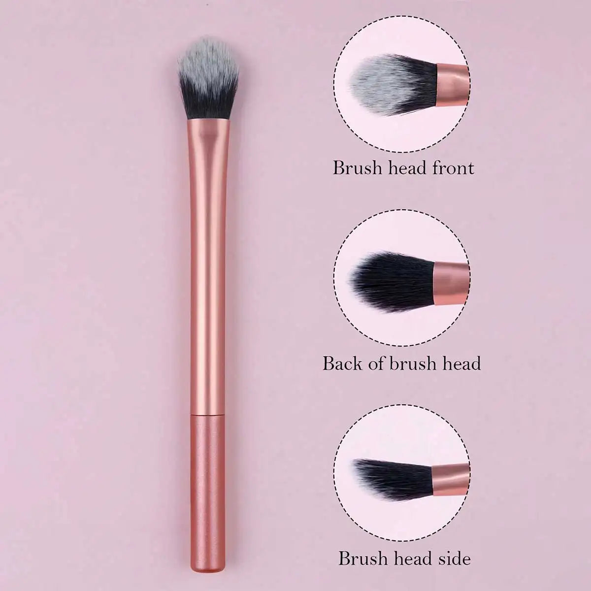 Minimalist Contour Brush: Plastic Makeup Tool for Women - Brightening Concealer, Cosmetic Brush Kit