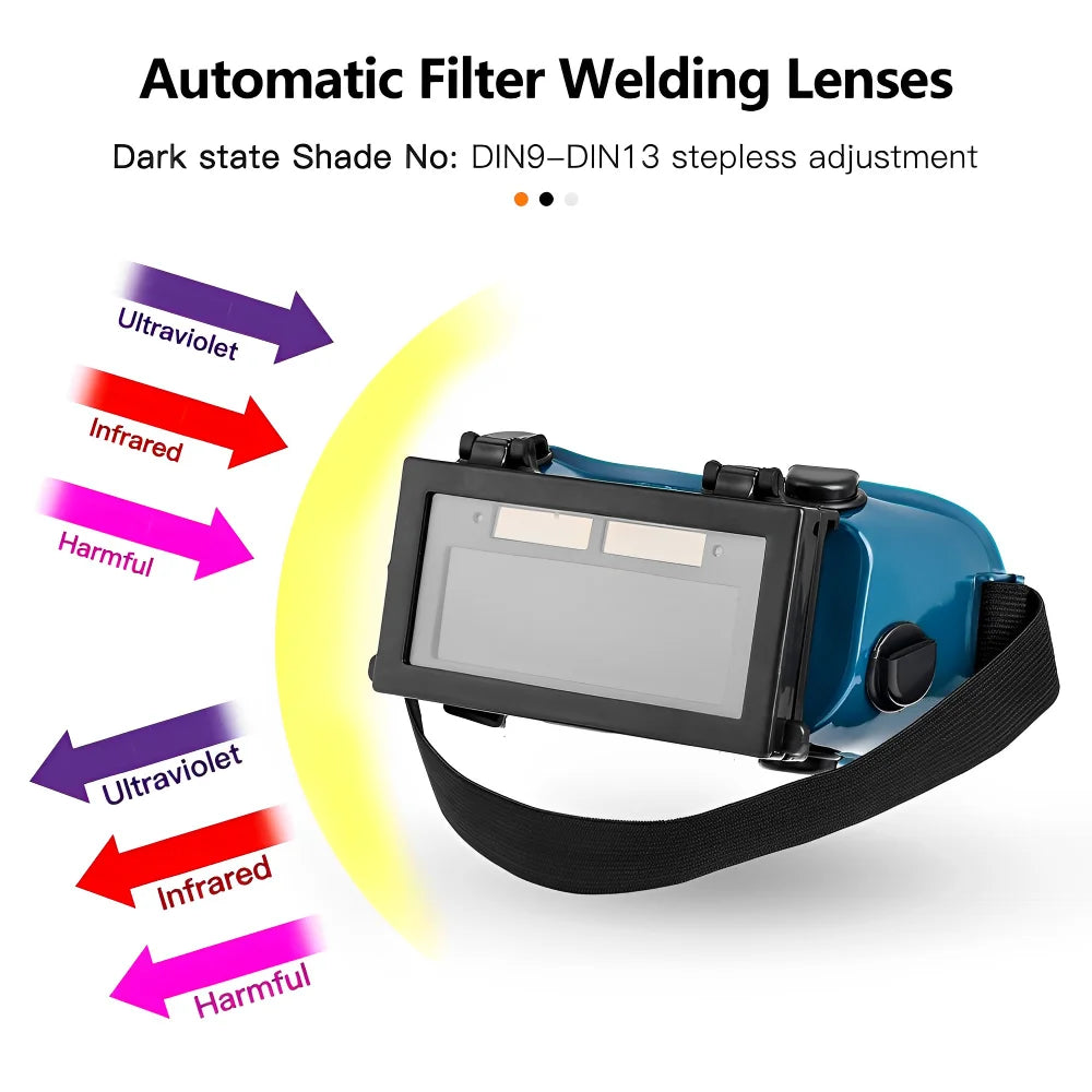 Solar Auto Darkening Welding Mask | Eyes Goggle & Arc Protection Helmet for Welding Equipment