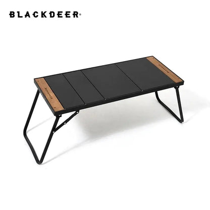 BLACKDEER Camping IGT Table – Folding Aluminum Alloy, Multifunctional Portable BBQ Grill, Wood Table for Outdoor Picnic and Fishing