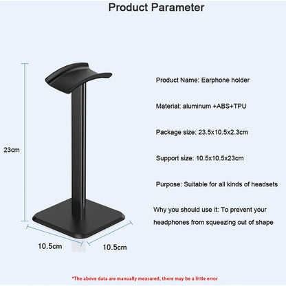 Universal Aluminum Headphone Stand, Flexible Headset Holder and Fashion Headphone Hanger for Mobile Phones