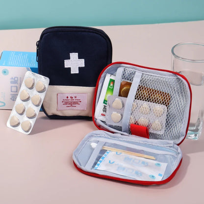 Cute Portable Medicine Bag: First Aid Kit Organizer for Medical Emergency - Outdoor Household Pill Storage Travel Case