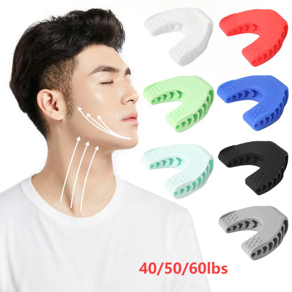 Upgrade Your Jawline with 40/50/60lbs Jaw Exerciser - Neck Toning and Double Chin Reducer for Effective Face Muscle Training, Ideal for Men and Women