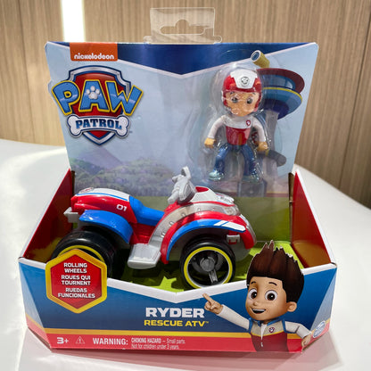 Original Paw Patrol Action Figures - 10 Vehicles with Ryder, Tracker, Everest, Chase, Rex, Skye, Rocky, Marshall and Zuma, Perfect Birthday Gift Toy