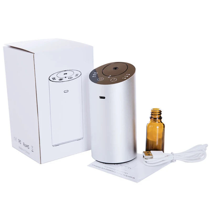 Fragrance Machine Aroma Diffuser – Electric Scent Nebulizer for Car Air Freshening and Essential Oils Vaporizer