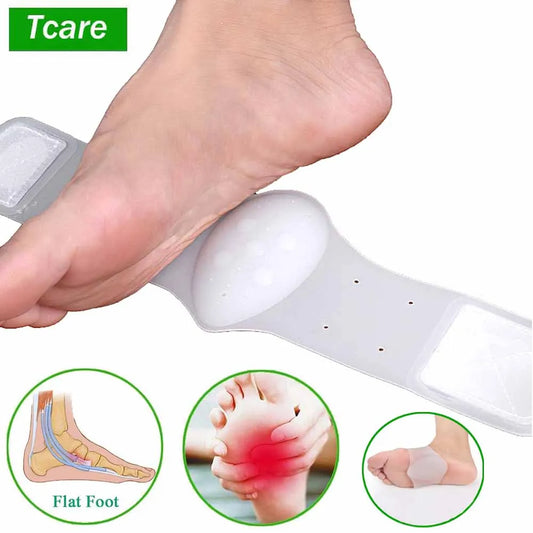 Tcare 1Pair Arch Support Brace | Non-Slip Sole Foot Arch Support for Plantar Fasciitis & Heel Pain Relief | Shock Absorbing Cushion