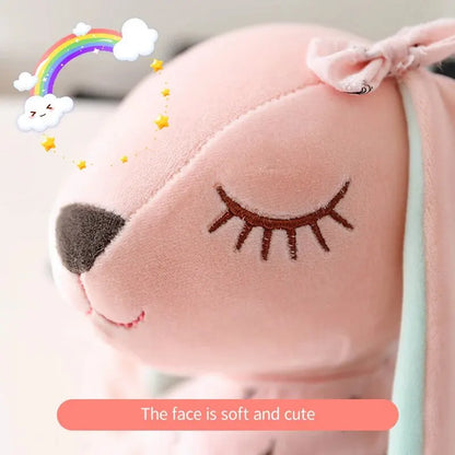 Creative Pink Rabbit Plush Toy - Instagram-Inspired Long-Ear Heart Rabbit Doll, Comfort Throw Pillow for Kids' Gifts