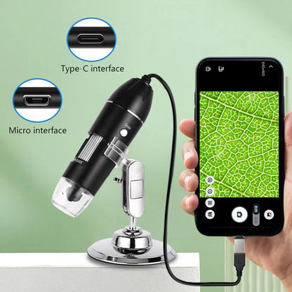 Wireless Digital Microscope: 50X-1000X Magnification, Flexible Stand - Android IOS iPhone PC Compatible, Electronic Stereo WiFi