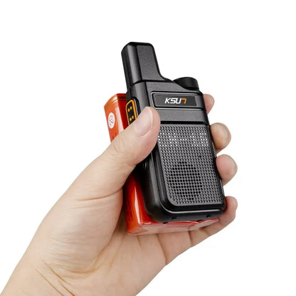 KSUT PMR446 Walkie Talkie Set - 2 Pieces Mini Portable Handheld Radio, Wireless Two-Way Transceiver for Communication