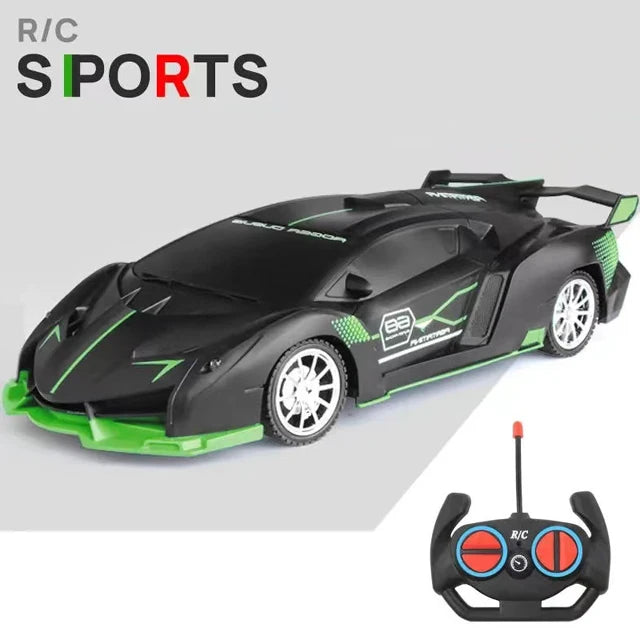 1/18 Scale RC Sports Car with LED Light - 2.4G Radio Remote Control, High-Speed Drifting Vehicle, Racing Toy for Boys and Girls