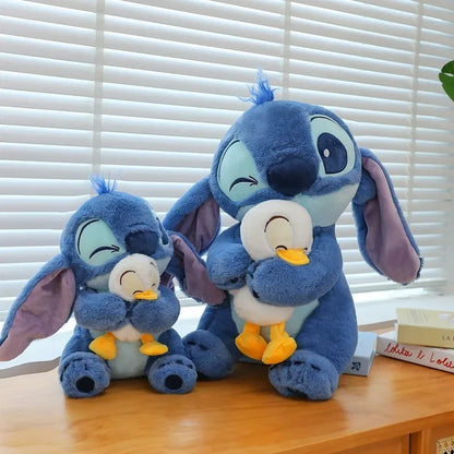 Disney Stitch Lilo Doll - Cute Duck Stitch Plush Toy, Kawaii Decoration for Christmas and Children's Birthday Gifts