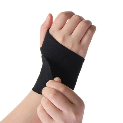 Self-Heating Wrist Band Magnetic Therapy Brace | Hand Warmer Compression Pain Relief Wristband