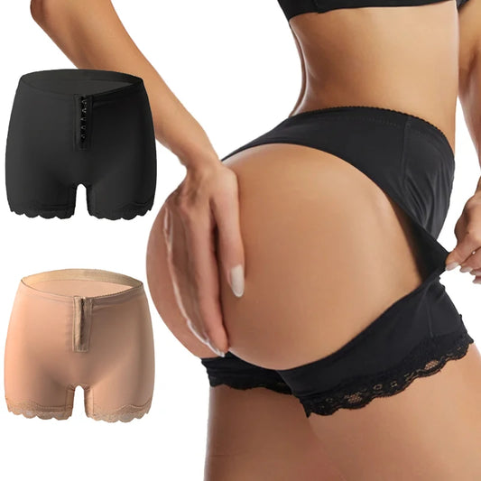 Butt Lifter Panties - Open Booty Shorts, Tummy Control Hip Enhancer, Wedding Underwear, Ass Push-Up Shapewear