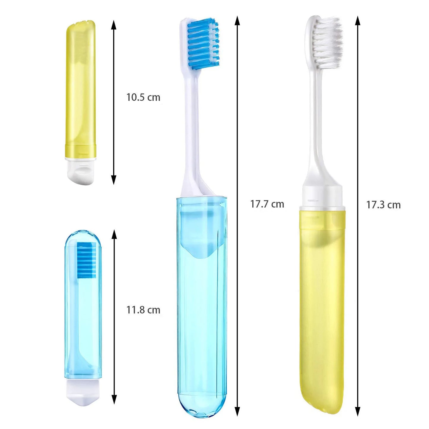 Travel Portable Folding Toothbrush - Super Soft Bristles, Ideal for Camping, Hiking and Outdoor Adventures