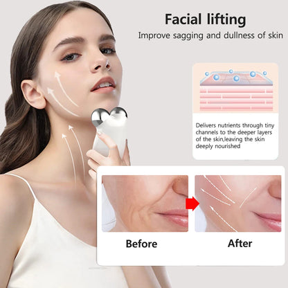 Face Lifting Massager - EMS Microcurrent Wrinkle Lift Machine for Facial Massage and Anti-Wrinkle Care