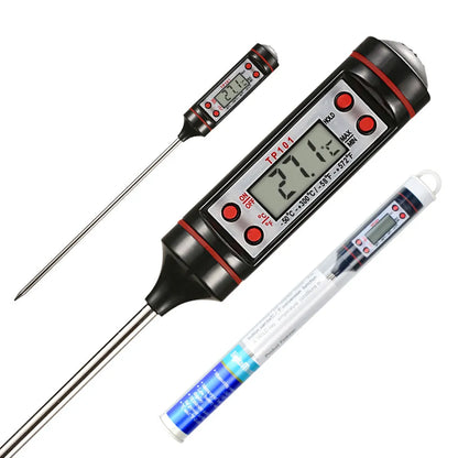 Electronic Food Thermometer Probe - Kitchen Cooking Temperature Measurement Pen for Baking