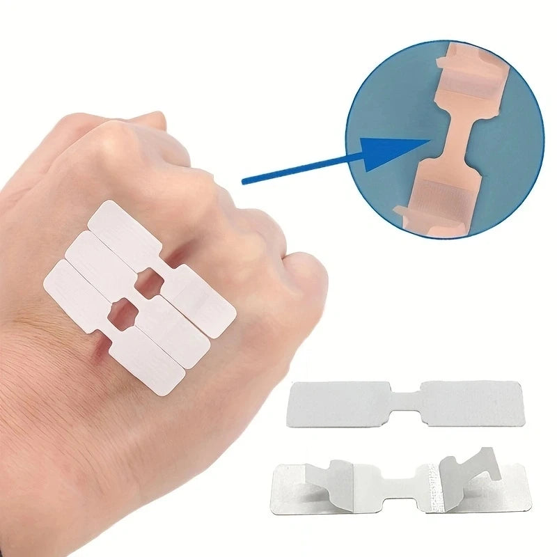 5Pcs Disposable Outdoor Wound Adhesive Tape: First Aid Suture Patch for Quick Wound Care