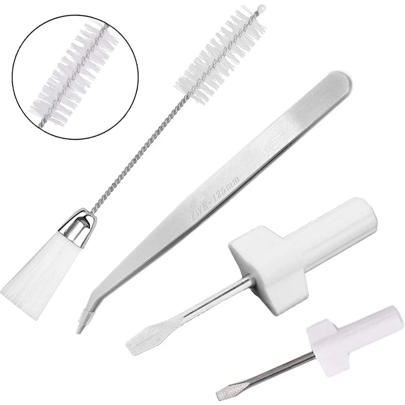 Sewing Machine Repair Kit: 6pcs/Set Cleaning Tools - Screwdriver, Tweezers, Thread Clear Brush, Essential Home Sewing Supplies