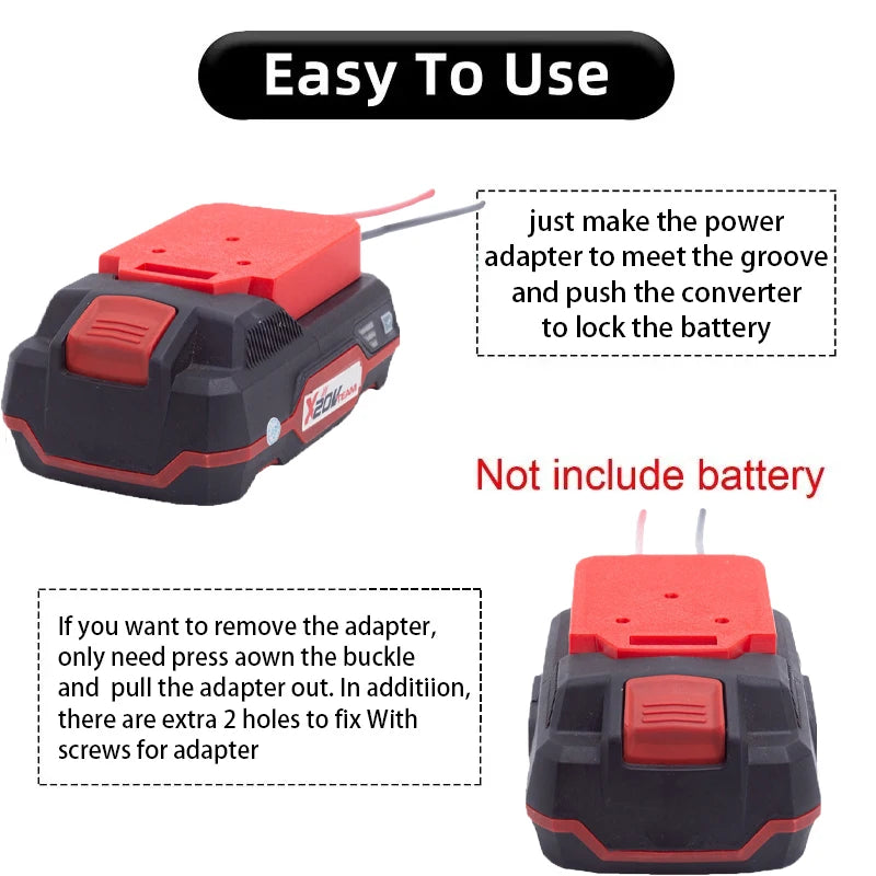 DIY Adapter for Lidl Parkside X20V Team Battery | Power Tool Accessories | 14AWG Wires