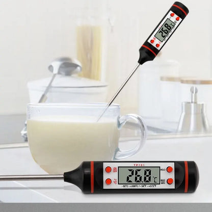 Digital Probe Kitchen Thermometer: Electronic Liquid Grill Thermometer for Food Baking