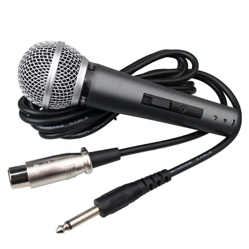 Professional Metal SM58 Cardioid Dynamic Microphone: Wired Mic for Stage Singing, Karaoke, Recording Vocals - Shure BBOX Compatible