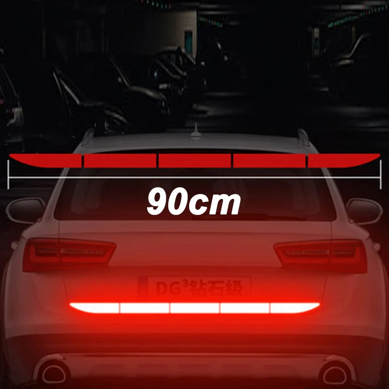 90cm Reflective Car Decal - Safety Warning Reflector Tape Stickers for Anti-Collision - Auto Accessories for Enhanced Visibility