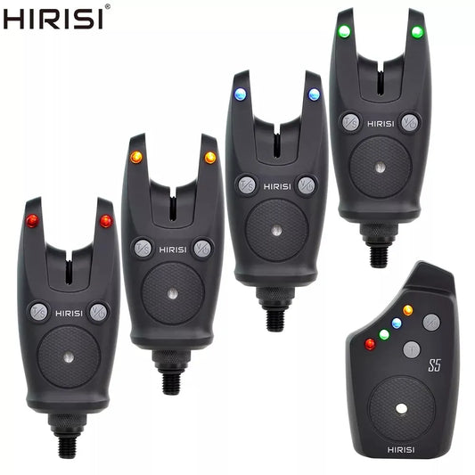 Hirisi Waterproof Wireless Carp Fishing Alarm Set - Fishing Bite Alarms with Bite Indicator, Fishing Accessories S5