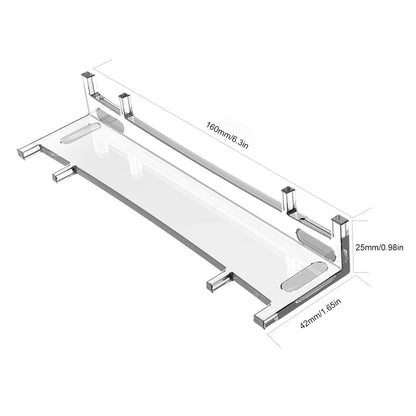 PS5 Slim Transparent Acrylic Stand - Horizontal Console Bracket Holder for PlayStation 5 Optical Drive/Digital Version