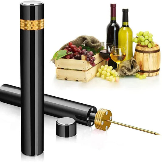 Portable Wine Air Pressure Pump Bottle Corkscrew Opener - Essential Bar Tool for Wine Lovers at Home, Restaurant, and Parties