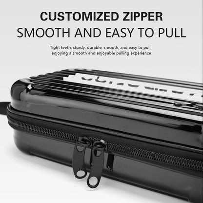 Barber Box: Shockproof Hair Scissors Case Bag for Barber Resistance Trimmer - Waterproof High-Capacity Styling Tool Suitcase