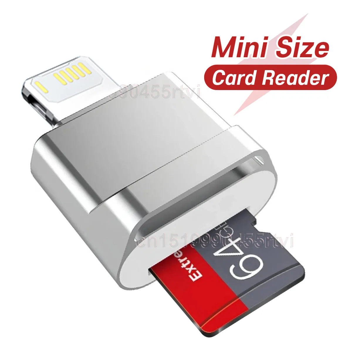 Mini Micro SD TF Card Reader Adapter for iPhone: External OTG Memory Card Reader Compatible with iPhone 14, 13, 12, 11 Pro Max, XS, XR, 8, 7, 6