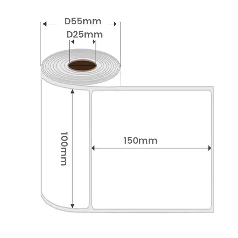 100pcs Thermal Shipping Label Paper - 10x15cm Self-Adhesive Sticker for Home Storage, Classification Notes, UPS, DHL Shipping Labels