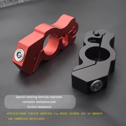 Motorcycle Handlebar Lock: Anti-Theft Aluminum Alloy Lock for Motorcycle Electric Vehicle - Solid Imitating Steel Design