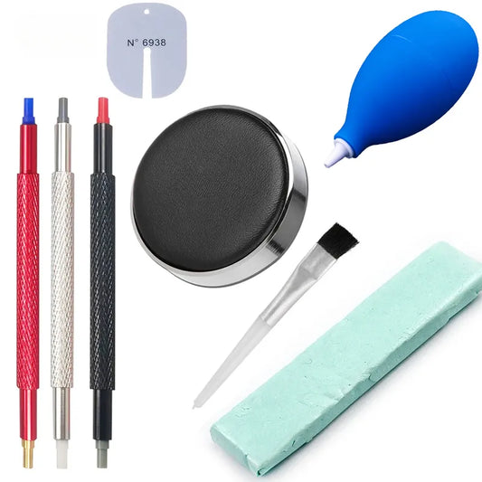 Watch Dust Air Blower Pump: Rubber Cleaning Tool Kit for Wristwatch Parts - Includes Brush for Watch Repair and Care