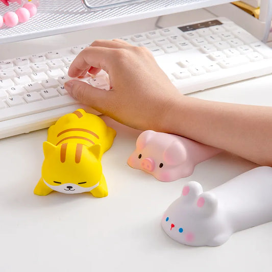 Cute Wrist Rest Support for Mouse Pad - Ergonomic Arm Rest for Desk, Kawaii Slow Rising Squishy Toy for Computer Laptop