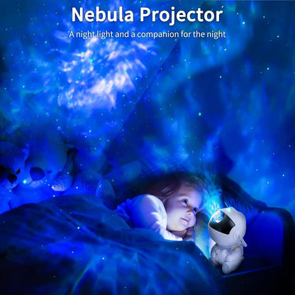 Galaxy Star Astronaut Projector Light – Starry Sky LED Lamp for Bedroom Decoration, Nebula Night Light, Perfect Children's Gift