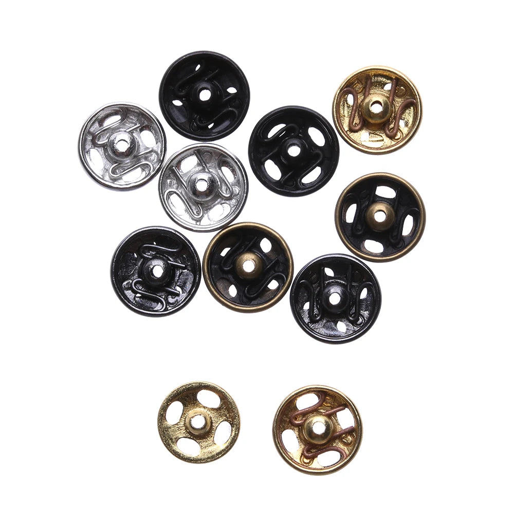 Mini Metal Buckle Buttons for DIY Doll Clothes | Invisible Snap Fasteners | Sewing Accessories for 1/6 Doll Clothing - 10/24 Pcs