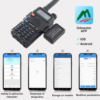 TIDRADIO Ham Radio Wireless Programmer Adapter – APP and PC Program for Baofeng UV-5R and Multiple Models, Alternative to Programming Issues