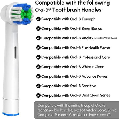 Replacement Toothbrush Heads Compatible with Oral-B Braun - Professional Electric Toothbrush Heads, 4/12/16/20 Pcs