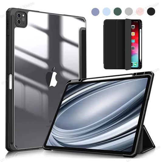 iPad Pro 11/12.9 Case: Compatible with 2022/2021/2020 Models - Tablet Cover for iPad Pro 11, Air 4/5, 10.9, 10, 10th Generation, Mini 6 with Pencil Holder