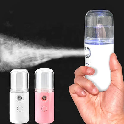 30ml Mini Humidifier Portable Rechargeable | Small Wireless Nano Personal Face Sprayer | Cool Mist Maker Fogger Humidifier