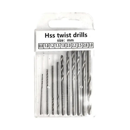 Blue Extended Semi-automatic Hand Twist Drill Set - 0.5-3mm Amber Plastic Circuit Board Drilling Tool