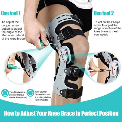 NEENCA OA Unloader Knee Brace - Support for Arthritis Pain, Osteoarthritis Relief, Cartilage Defect Repair, Avascular Necrosis