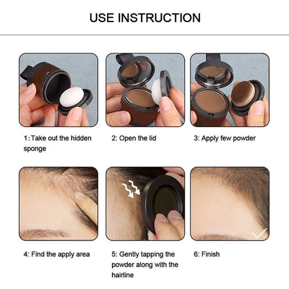 14 Color Hair Line Powder - Natural Instant Root Cover-Up, Waterproof Hairline Shadow Concealer for Hair Repair