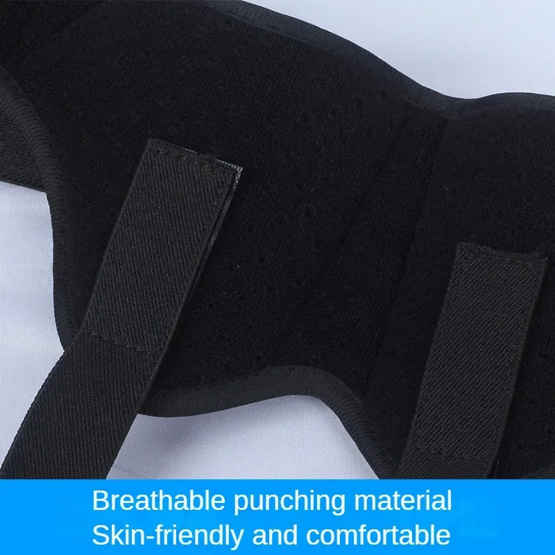 Adjustable Adult Hernia Belt - Inguinal Groin Support with Inflatable Hernia Bag - 2 Removable Compression Pads for Pain Relief